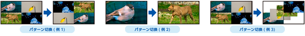 完全シームレスのパターン切換例